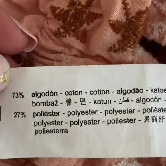 Zara Embroidered Voluminous Puff Sleeve Cropped Top - Picture 12 of 12